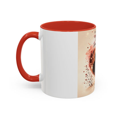 Romantic Heart Photo Accent Coffee Mug – “You are my today and all of my tomorrows”