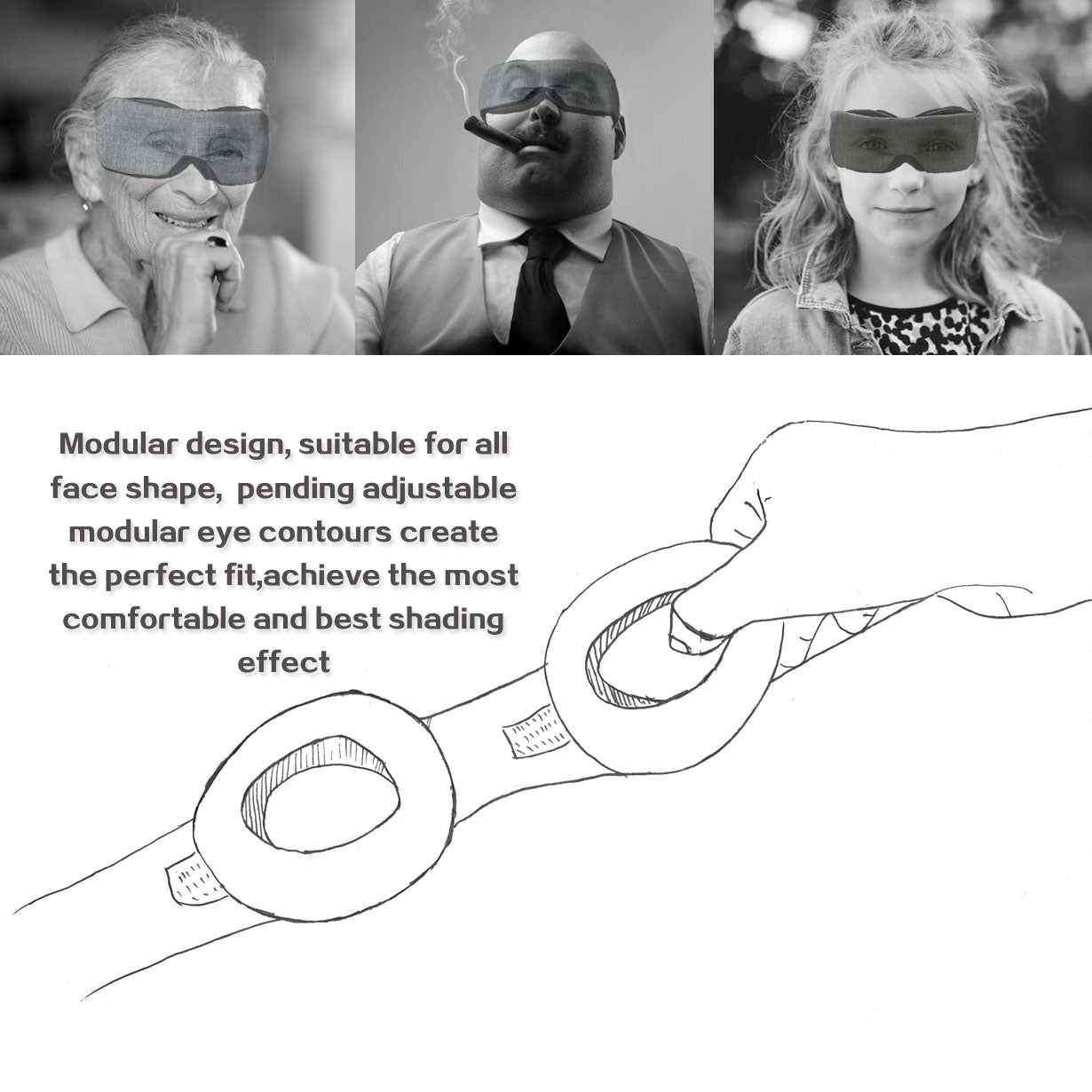 Premium 3D blackout sleep mask for deep sleep