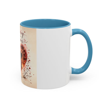 Romantic Heart Photo Accent Coffee Mug – “You are my today and all of my tomorrows”