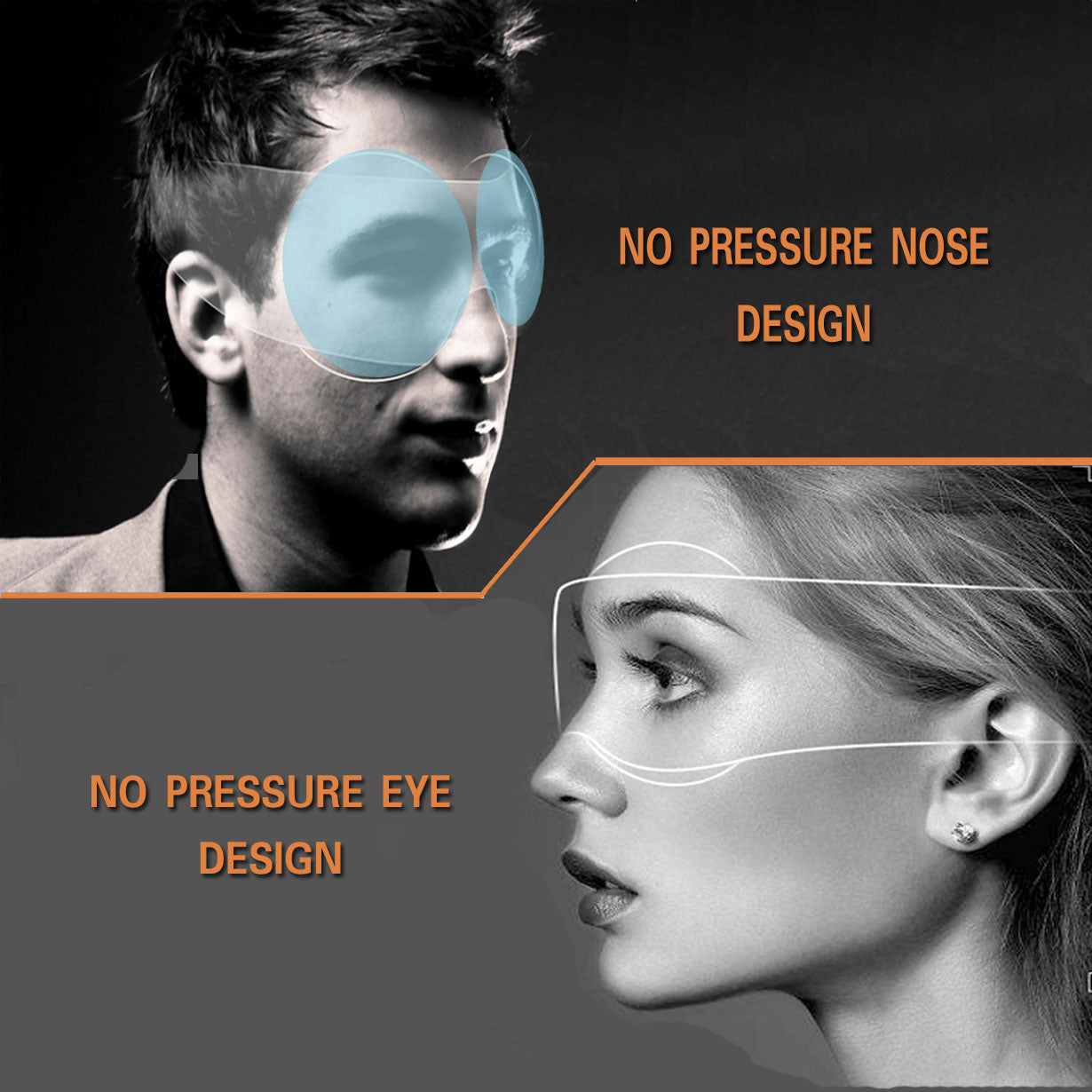 Premium 3D blackout sleep mask for deep sleep