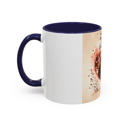 Romantic Heart Photo Accent Coffee Mug – “You are my today and all of my tomorrows”