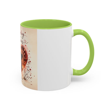 Romantic Heart Photo Accent Coffee Mug – “You are my today and all of my tomorrows”