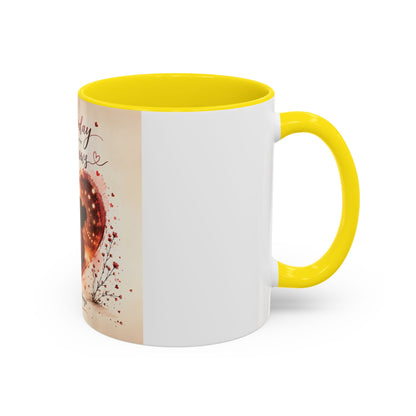 Romantic Heart Photo Accent Coffee Mug – “You are my today and all of my tomorrows”