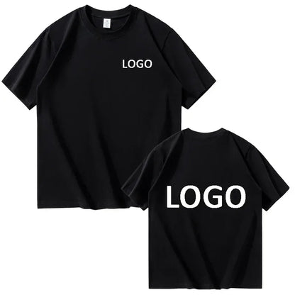 Customized 100% Cotton Printed T-shirts Men Fashion Short Sleeve O-neck Tshirt Women Personality Streetwear Tee Tops Camiseta