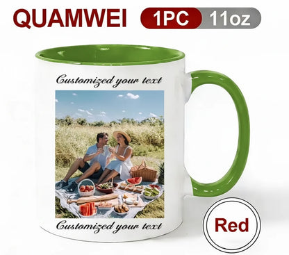 1 Customized Mug with Customizable Images and Text, Perfect for Valentine's Day Gift, Mother, and the Best Personalized Gift