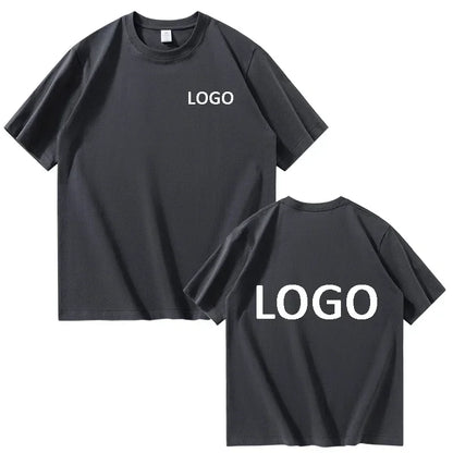 Customized 100% Cotton Printed T-shirts Men Fashion Short Sleeve O-neck Tshirt Women Personality Streetwear Tee Tops Camiseta